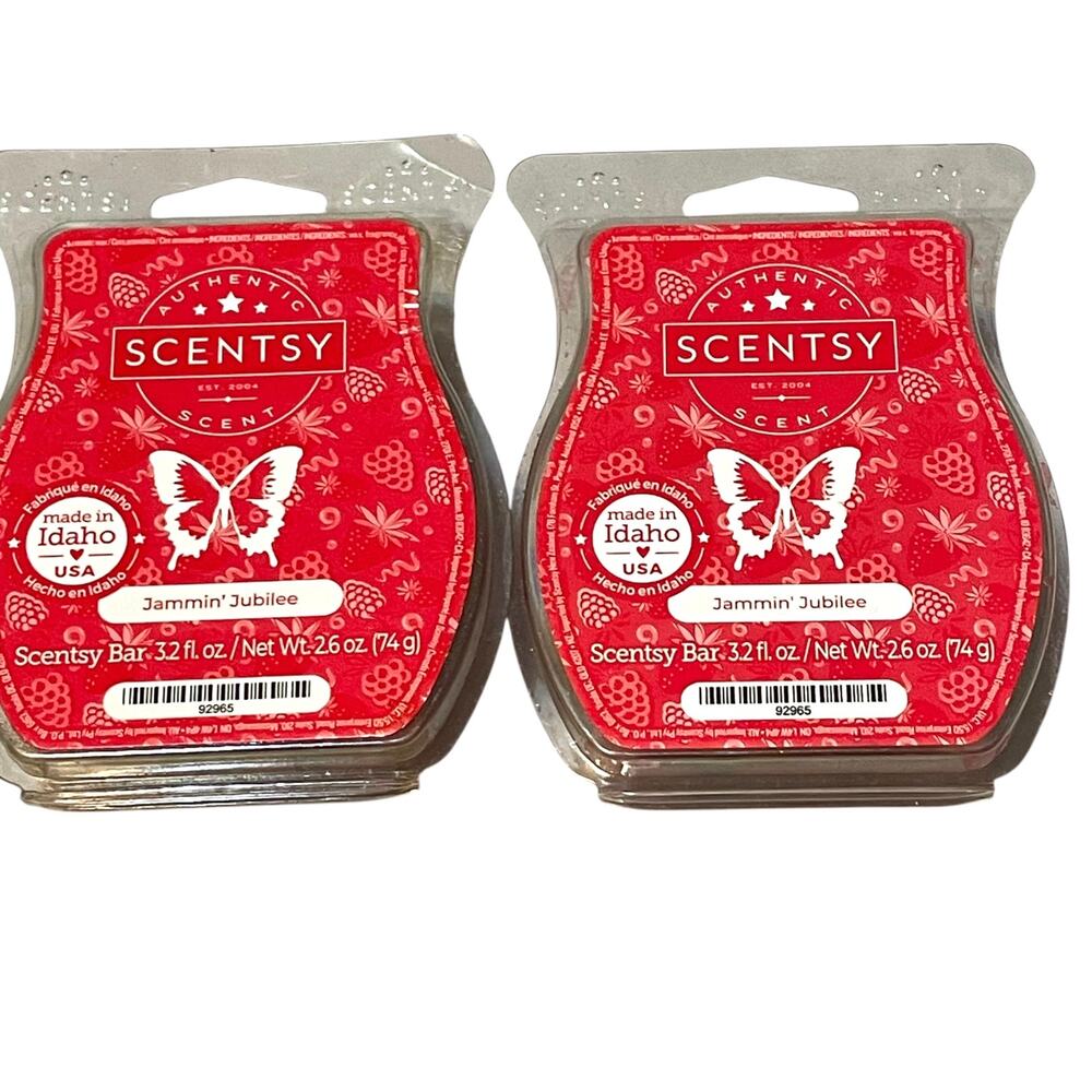 Scentsy Wax Bar Jammin’ Jubilee Limited Release 2024 Lot of 2 Retired Scent